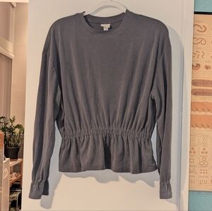 Charcoal Peplum blouse from A New Day